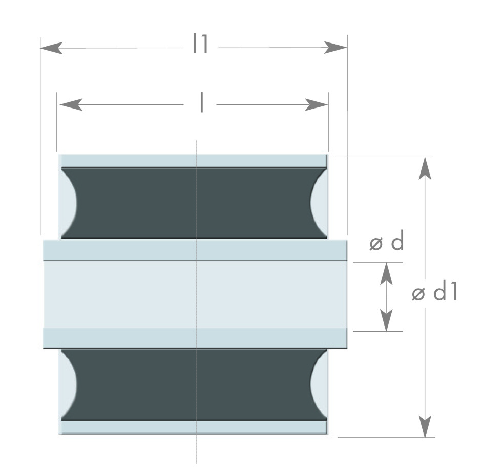 Gummi-Metall-Buchse – Silentblock